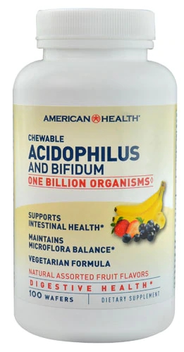 Comprar American Health Acidophilus and Bifidum Chewable Fruit -- 1 billion - 100 Wafers