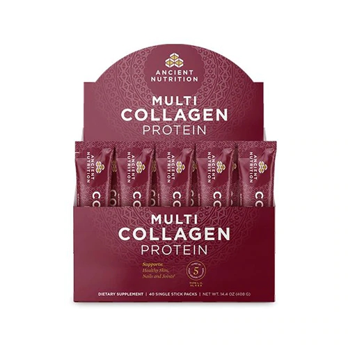 Ancient Nutrition Dr. Axe Multi Collagen Protein -- 40 Stick Packs