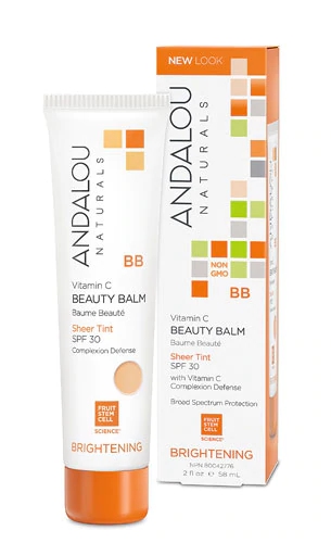 Andalou Naturals Brightening Vitamin C Beauty Balm Sheer Tint SPF 30 -- 2 fl oz