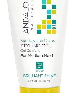Andalou Naturals Brilliant Shine Styling Gel Sunflower & Citrus -- 1.7 fl oz