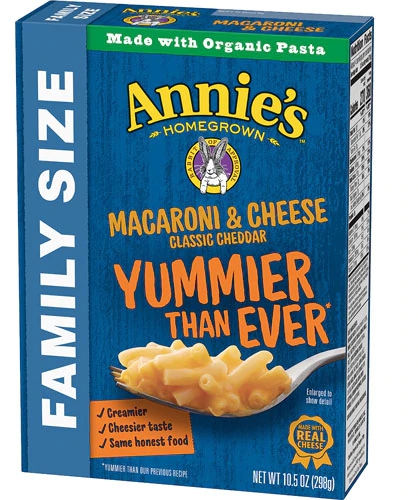 Comprar Annie's Homegrown Macaroni & Cheese Family Size Classic Cheddar -- 10.5 oz