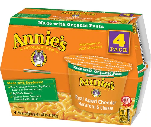 Comprar Annie's Homegrown Macaroni & Cheese Real Aged Cheddar -- 4 Pack