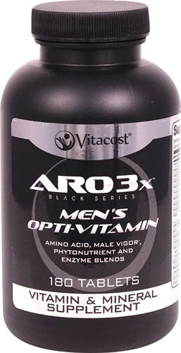 ARO-Vitacost 3X Black Series Men's Opti-Vitamin -- 180 Tablets