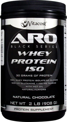 ARO-Vitacost Black Series Whey Protein Isolate Natural Chocolate -- 2 lb (908 g)