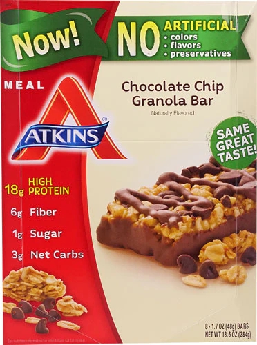 Comprar Atkins Meal Bar Chocolate Chip Granola -- 8 Bars
