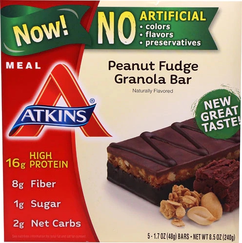 Comprar Atkins Peanut Fudge Granola Fudge -- 5 Bars