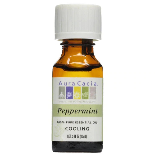 Aura Cacia 100% Pure Essential Oil Peppermint -- 0.5 fl oz