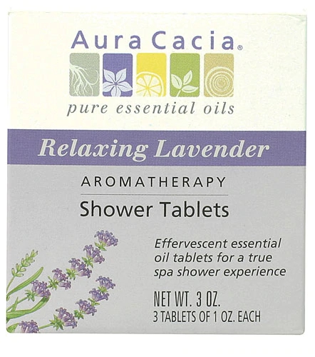 Comprar Aura Cacia Aromatherapy Shower Tablets Relaxing Lavender -- 3 Tablets