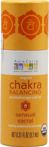 Comprar Aura Cacia Chakra Balancing Aromatherapy Roll On Sensual Sacral Sandalwood & Sweet Orange -- 0.31 fl oz