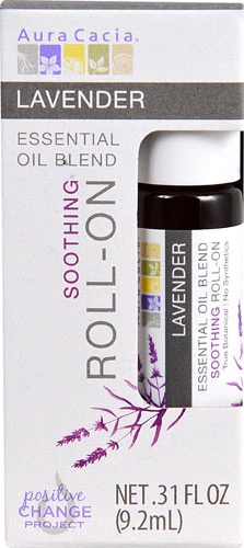 Comprar Aura Cacia Essential Oil Blend Soothing Roll-On Lavender -- 0.31 fl oz