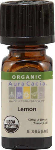 Comprar Aura Cacia Organic Pure Aromatherapy Oil Lemon -- 0.25 fl oz