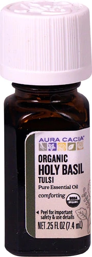 Comprar Aura Cacia Organic Pure Essential Oil Holy Basil Tulsi -- 0.25 fl oz