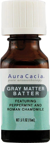 Comprar Aura Cacia Pure Aromatherapy Oil Gray Matter Batter Peppermint & Roman Chamomile -- 0.5 fl oz