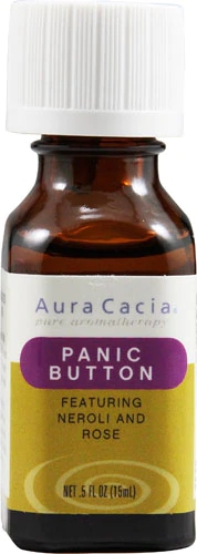 Comprar Aura Cacia Pure Aromatherapy Oil Panic Button Neroli & Rose -- 0.5 fl oz
