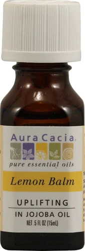 Comprar Aura Cacia Pure Essential Oil Lemon Balm in Jojoba Oil -- 0.5 fl oz