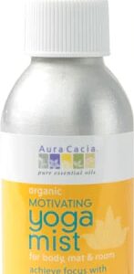 Aura Cacia Yoga Mist Organic Motivating Sweet Orange & Peppermint -- 4 fl oz