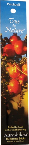 Auroshikha Nature's Made Incense Patchouli -- 16 Sticks