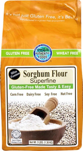 Authentic Foods Sorghum Flour Superfine Gluten Free -- 3 lbs
