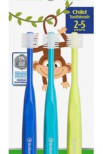 Baby Buddy Brilliant! Child Toothbrush Royal, Teal, Lime -- 3 Pack