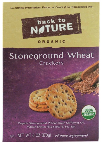 Comprar Back To Nature Organic Stoneground Wheat Crackers -- 6 oz