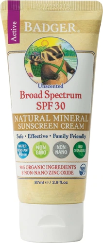 Comprar Badger Active Unscented Broad Spectrum Sunscreen SPF 30 -- 2.9 oz