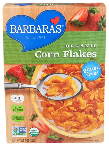 Barbara's Organic Corn Flakes -- 9 oz