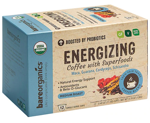 Comprar BareOrganics Functional Single Serve Coffee Energizing -- 12 Single-Serve Cups