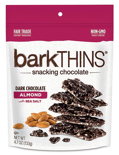 Bark Thins Snacking Chocolate Dark Chocolate Almond with Sea Salt -- 4.7 oz