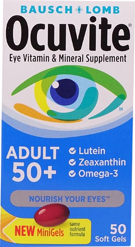 Comprar Bausch & Lomb Ocuvite® Eye Vitamin and Mineral Supplement Adult 50 Plus -- 50 Softgels