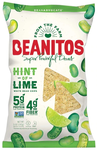 Beanitos White Bean Chips Hint of Lime -- 6 oz
