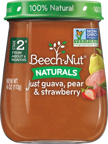 Comprar Beech-Nut Naturals Stage 2 Just Guava, Pear & Strawberry -- 4 oz Each / Pack of 10