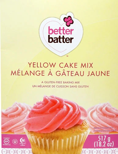 Better Batter Cake Mix Gluten Free Yellow -- 18.25 oz