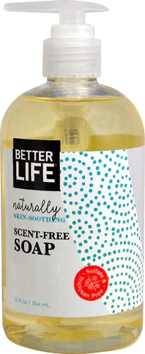 Better Life Liquid Soap Naturally Skin-Soothing Scent Free -- 12 fl oz