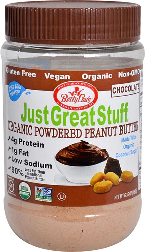 Betty Lou's Just Great Stuff® Organic Powdered Peanut Butter Chocolate -- 6.43 oz