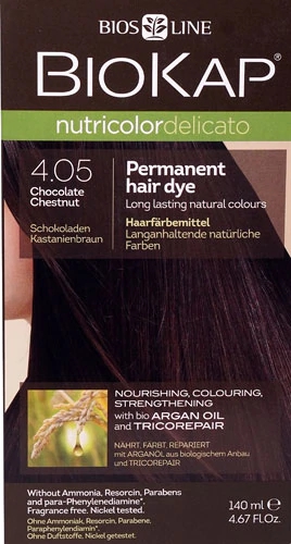 Comprar BioKap Nutricolor Delicato Permanent Hair Dye 4.05 Chocolate Chestnut -- 4.67 fl oz