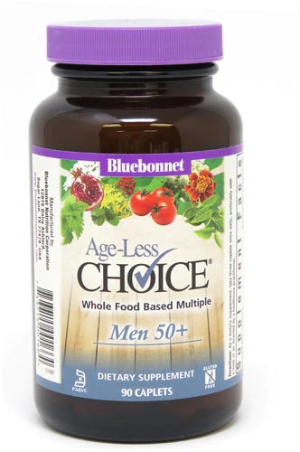 Comprar Bluebonnet Nutrition Age-Less Choice® Whole Food-Based Multiple for Men 50 plus -- 90 Caplets