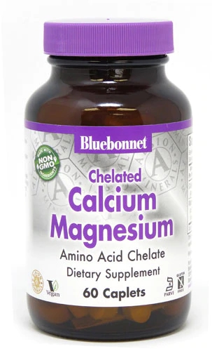Bluebonnet Nutrition Albion® Chelated Calcium Magnesium -- 60 Caplets