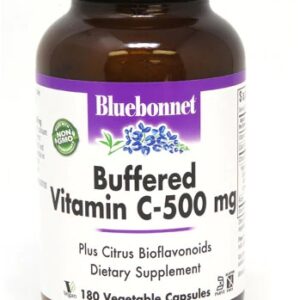 Bluebonnet Nutrition Buffered Vitamin C -- 500 mg - 180 Vegetable Capsules