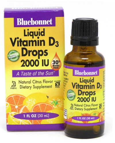 Comprar Bluebonnet Nutrition Liquid Vitamin D3 Drops Natural Citrus -- 2000 IU - 1 fl oz