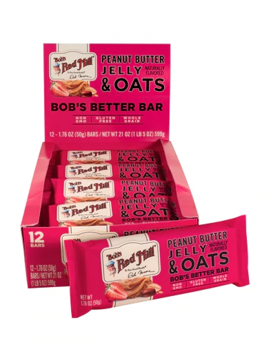 Bob's Red Mill Bob's Bar Peanut Butter Jelly & Oats -- 12 Bars