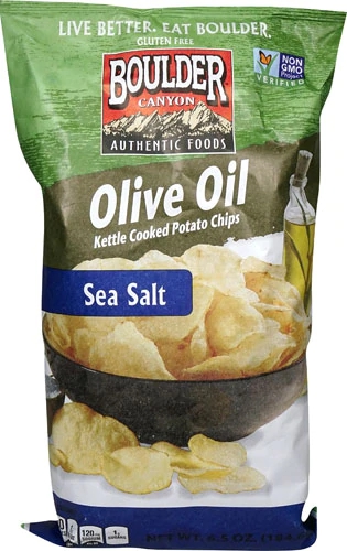 Comprar Boulder Canyon Kettle Cooked Potato Chips Olive Oil -- 6.5 oz