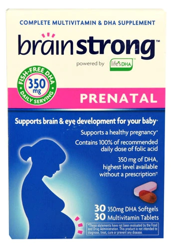 Comprar BrainStrong Prenatal Multivitamin & DHA Supplement -- 60 Tablets