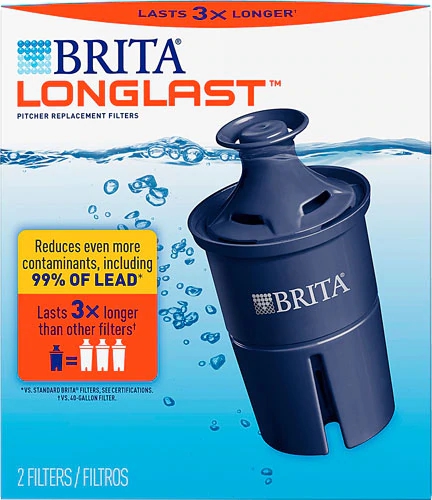 Brita Longlast™ Pitcher Replacement Filters -- 2 Filters