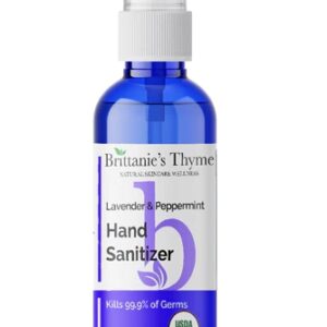 Brittanie's Thyme Organic Hand Sanitizer Lavender & Peppermint -- 2 oz