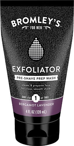 Bromley's Exfoliator Pre-Shave Prep Wash Bergamot Lavender -- 4 fl oz