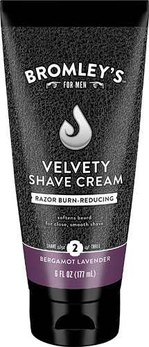 Bromley's For Men Velvety Shave Cream - Bergamot Lavender -- 6 fl oz