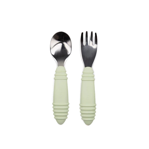 Comprar Bumkins Spoon & Fork - Green -- 1 Set
