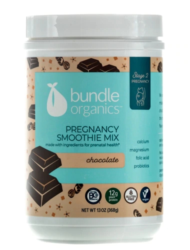 Bundle Organics Pregnancy Smoothie Mix Chocolate -- 13 oz