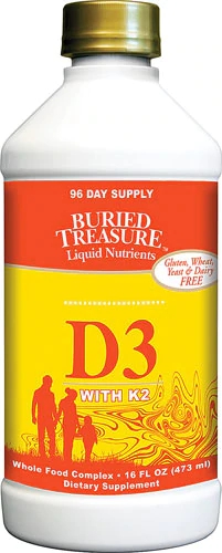 Comprar Buried Treasure Liquid D3 Plus K2 -- 16 fl oz