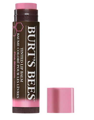 Comprar Burt's Bees 100% Natural Tinted Lip Balm Pink Blossom with Shea Butter & Botanical Waxes -- 0.15 oz